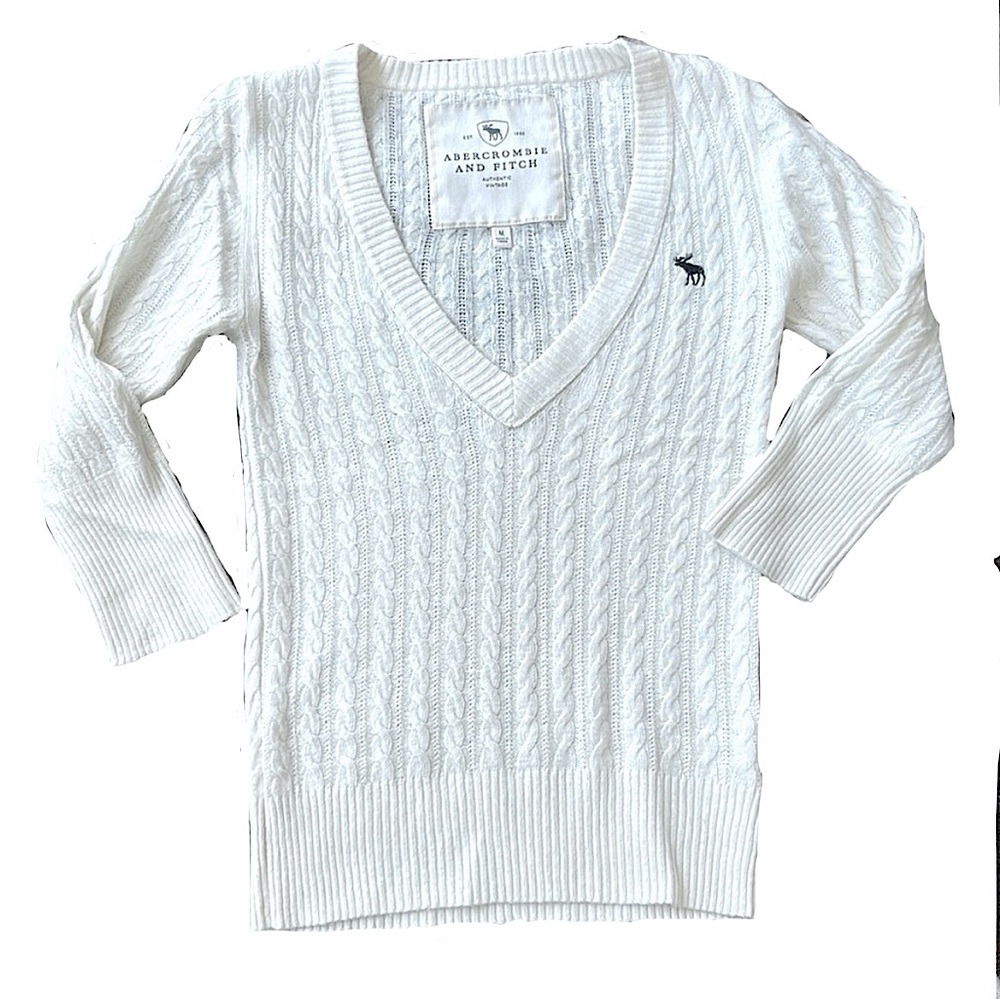 Abercrombie & Fitch Soft Knit Sweater – Size Medium – Angora Blend